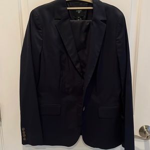 Jcrew blue skirt suit